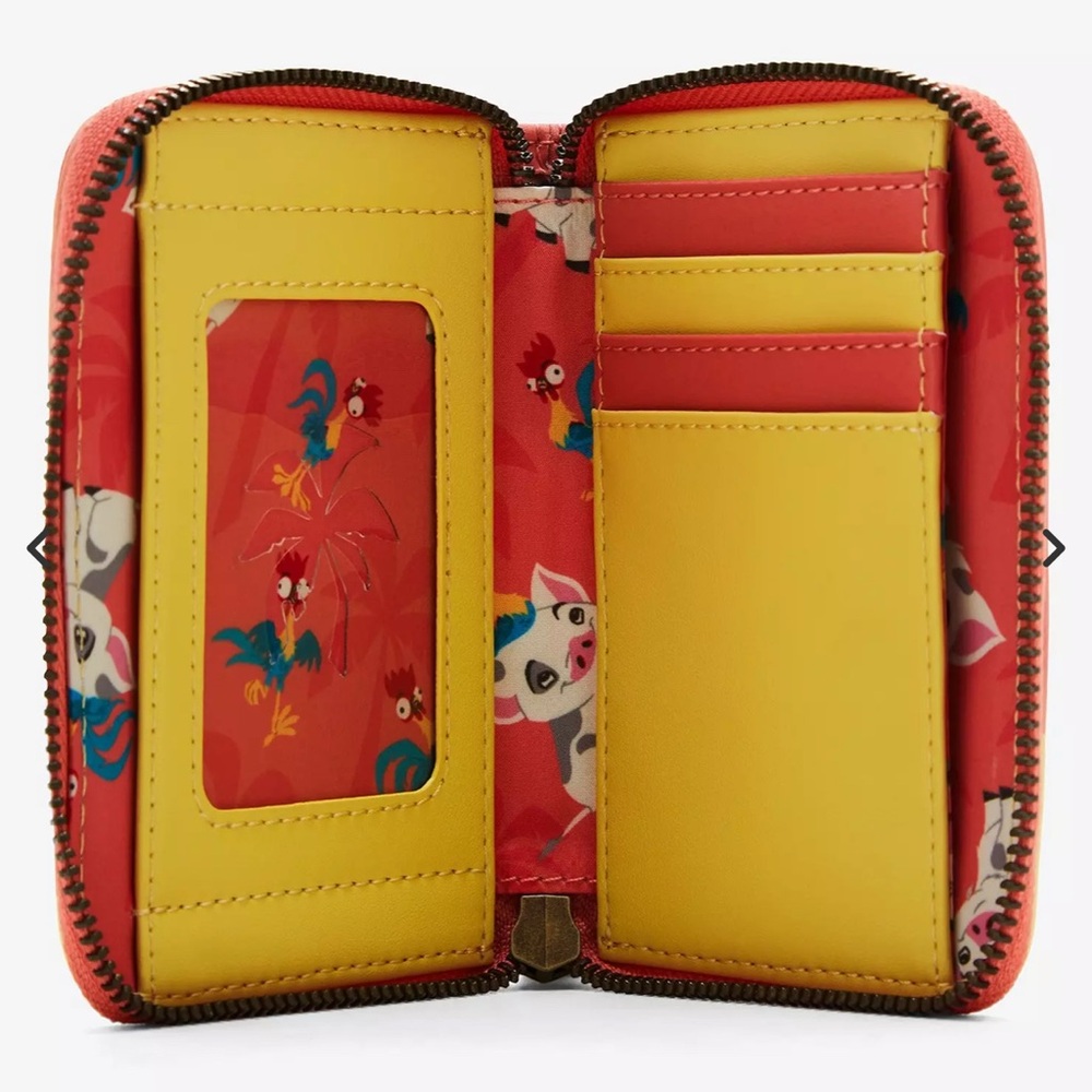 Loungefly Disney Moana Pua & Hei Hei Sunset Wallet - Picture 12 of 12